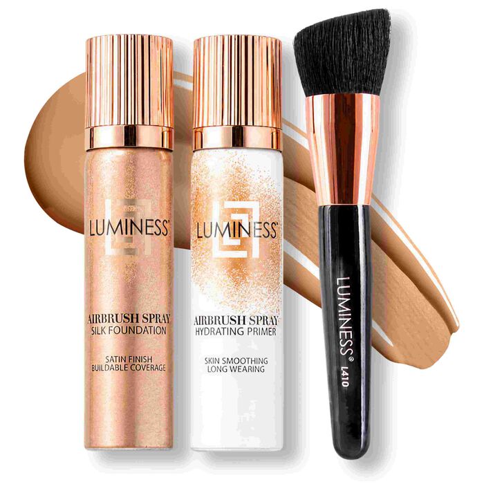 Airbrush Spray Silk Foundation Starter Kit - Light Warm 060Light Warm 060